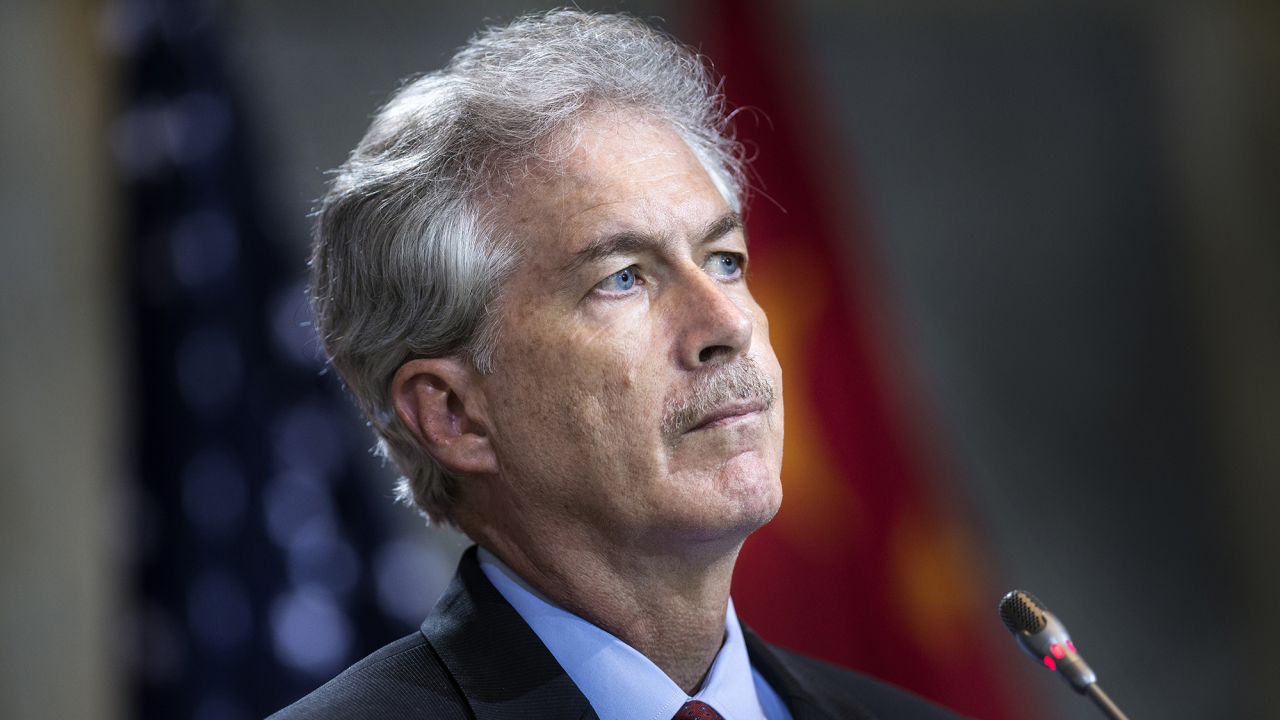 US Deputy Secretary of State William J. Burns listens during a press conference at the US Department of the Treasury July 11, 2013 in Washington, DC. Officials from the United States and China are meeting to discus the two world powers' relationships during the 5th United States and China Strategic and Economic Dialogue. AFP PHOTO/Brendan SMIALOWSKI        (Photo credit should read BRENDAN SMIALOWSKI/AFP via Getty Images)