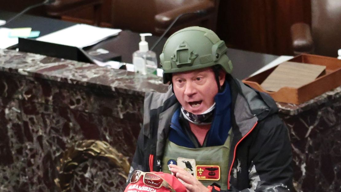 Larry Rendell Brock is seen in the Senate Chamber on January 6.