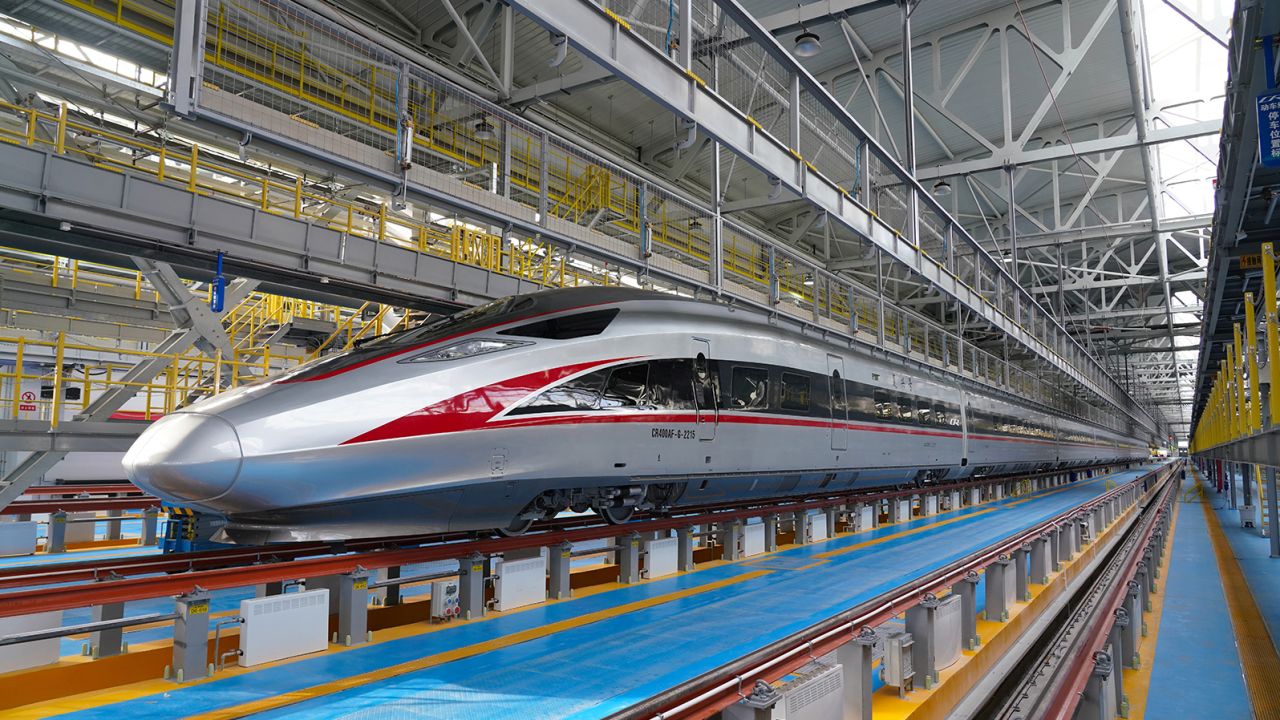China's latest bullet train can withstand extreme cold temperatures. 