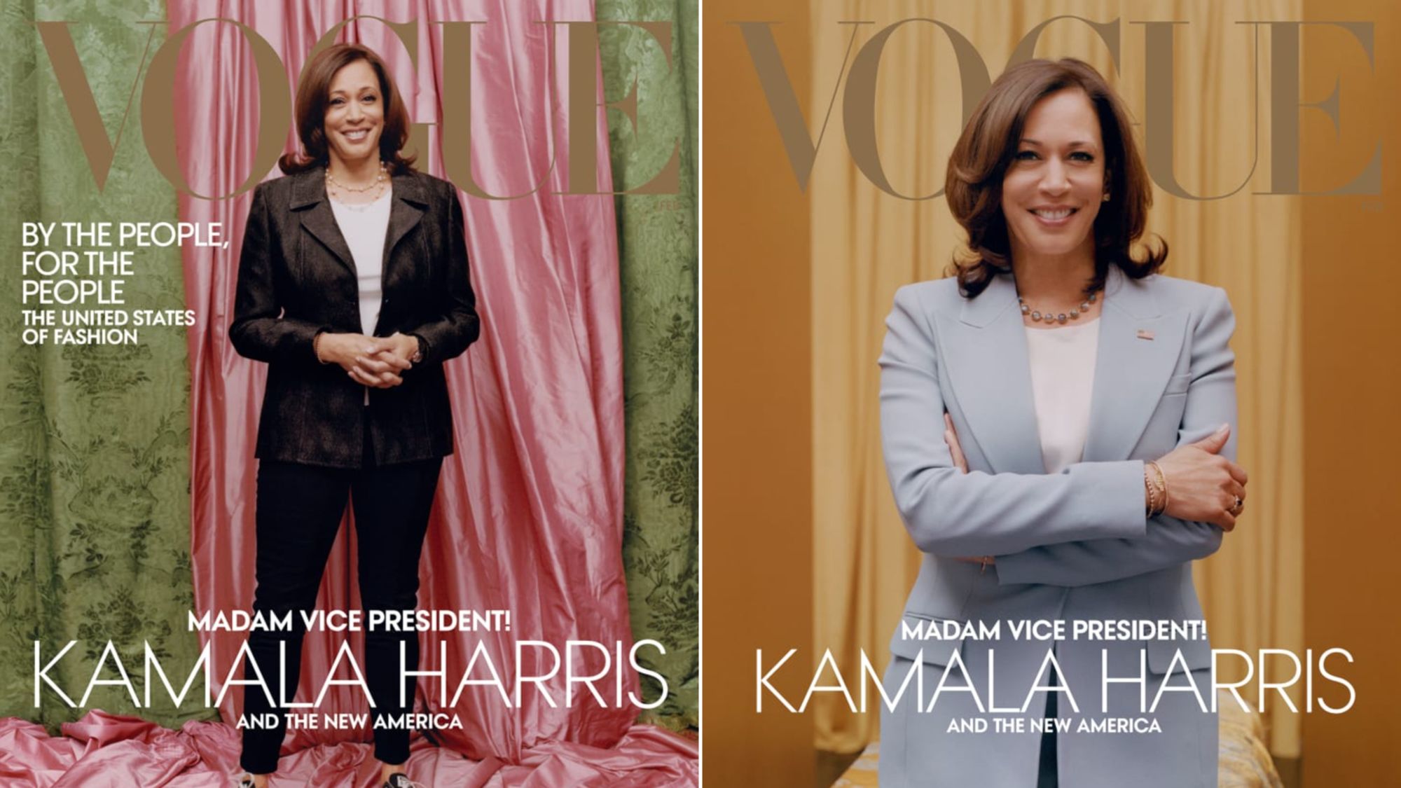 Kamala Harris Vogue covers SPLIT