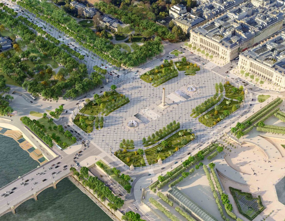 Place de la Concorde will also be rejuvenated.