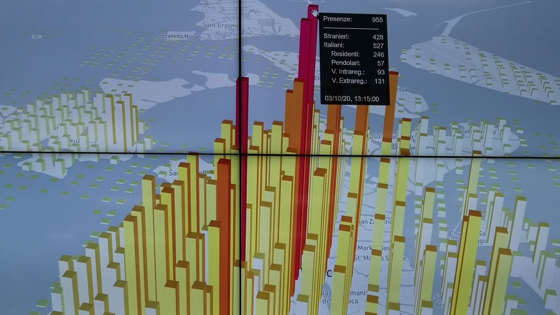 Working with a telephone operator, authorities can trace where those currently in the city are from.