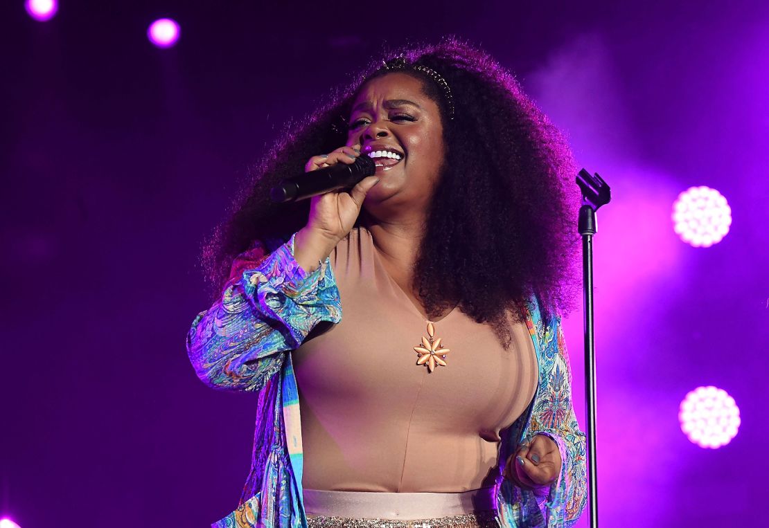 Jill Scott performs during the 2018 Essence Festival on July 6, 2018, in New Orleans.