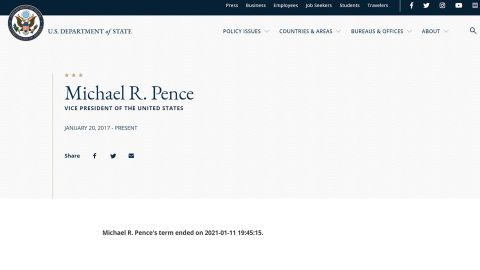 Pence state dept SCREENGRAB