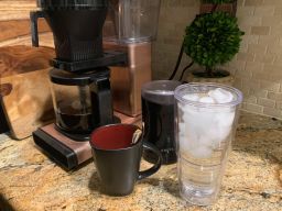 Drinking water while making coffee is a great way to build the habit of good hydration.