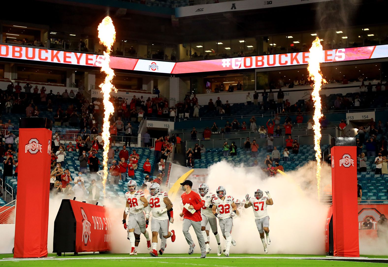 Ohio State takes the field for the big game.