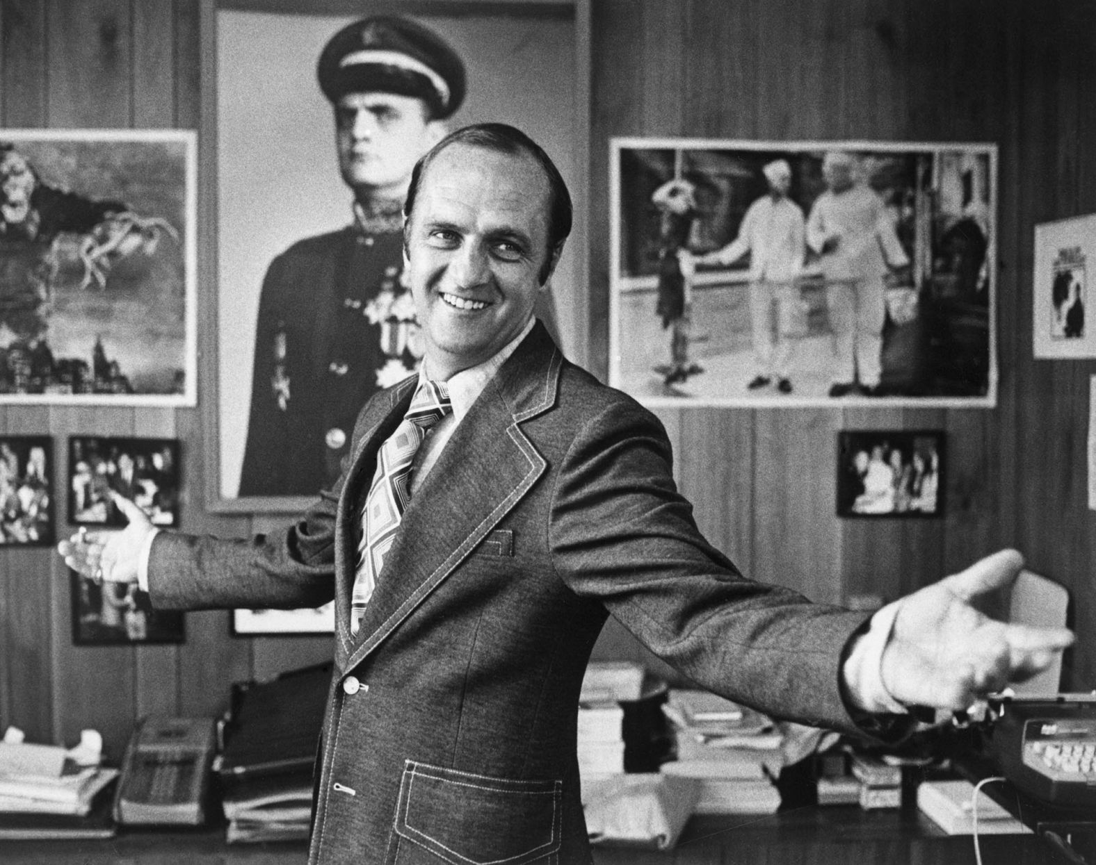 Newhart poses in his home office in 1972.