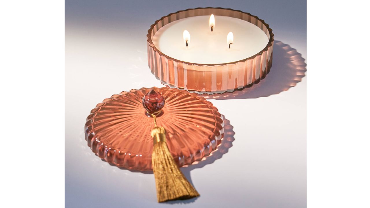 Chloe Glass Spiced Chai 3-Wick Candle