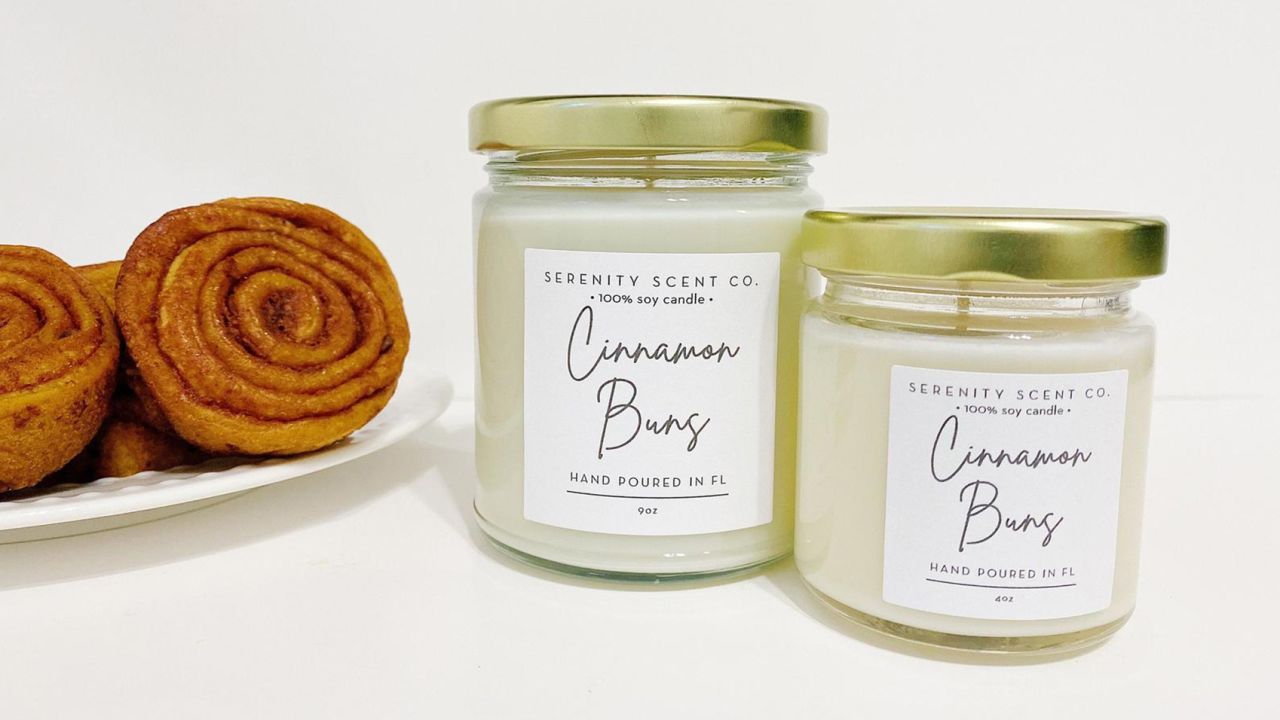 Serenity Scent Co Cinnamon Buns Candle