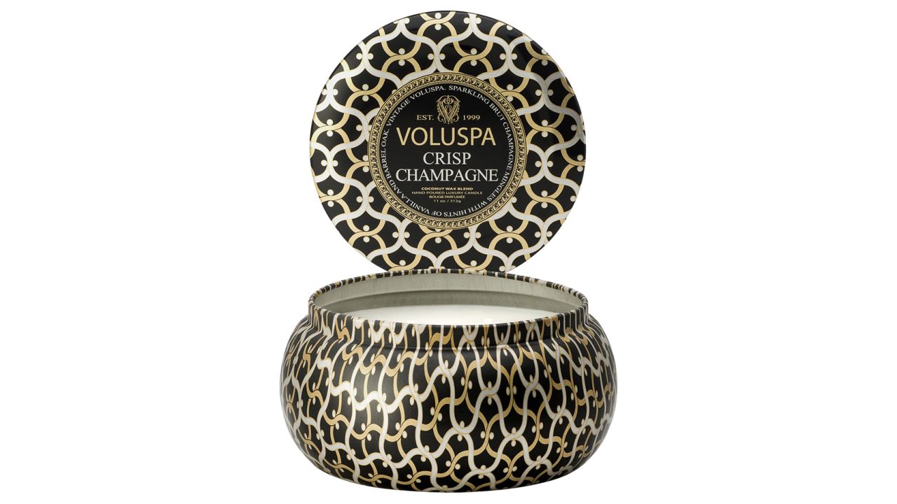 Voluspa Maison Noir Crisp Champagne Maison Metallo 2-Wick Candle