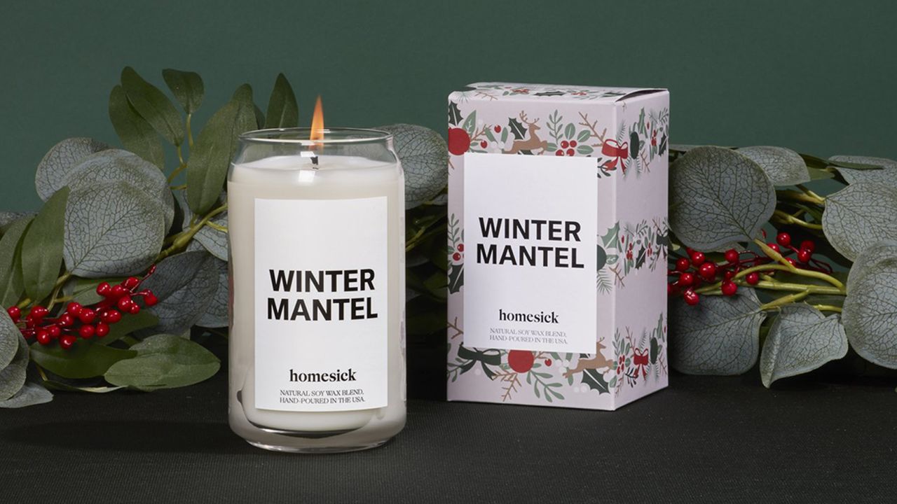 Homesick Winter Mantel Candle