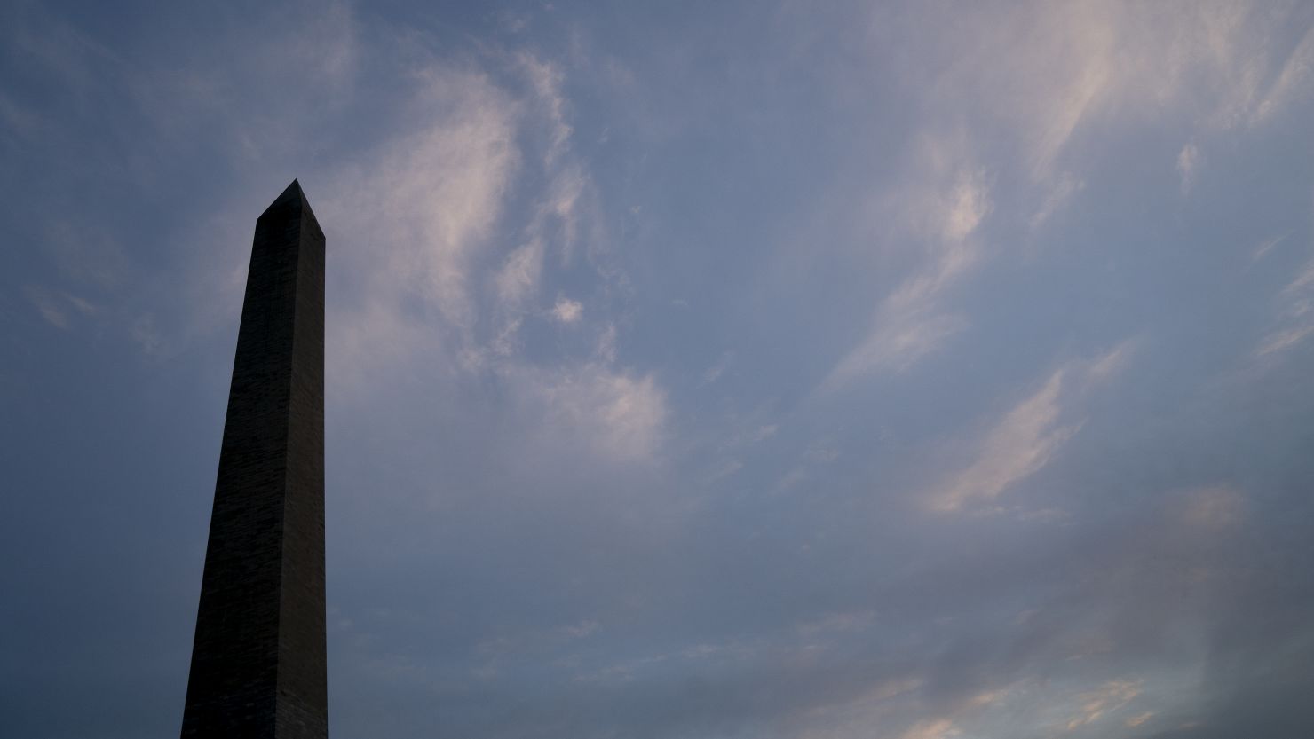 WASHINGTON, DC - JANUARY 11: The Washington Monument stands on January 11, 2021 in Washington, DC. The National Parks Service stated that the Monument will be closed down at least through January 24, due to threats from the groups involved in the violence at the U.S. Capitol on January 6. (Photo by Stefani Reynolds/Getty Images)