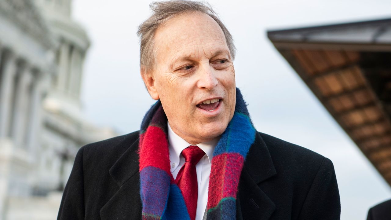 UNITED STATES - DECEMBER 3: Rep. Andy Biggs, R-Ariz., is seen after a news conference with members of the House Freedom Caucus to call on Attorney General William Barr to release findings of an investigation into allegations of 2020 election fraud, outside the Capitol on Thursday, December 3, 2020. (Photo CQ-Roll Call, Inc via Getty Images)