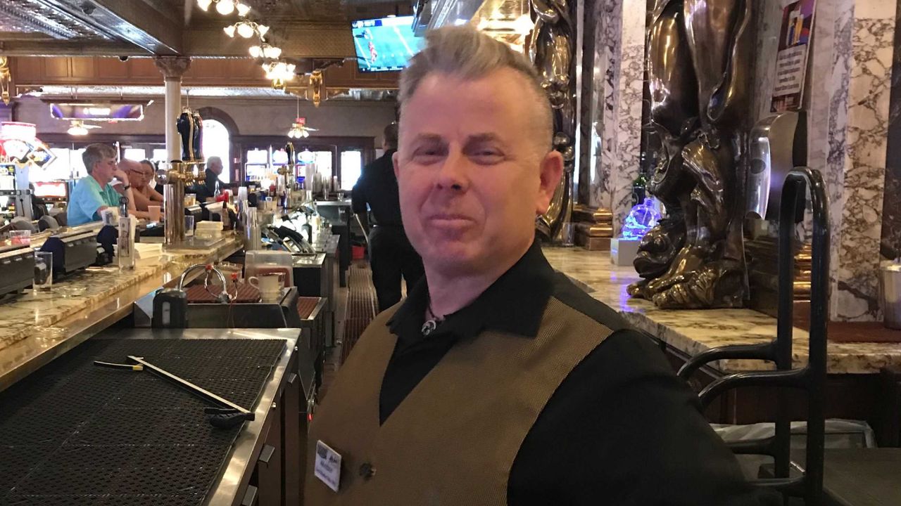 Brandon Geyer, a bartender in Las Vegas, said he's been unemployed since March.