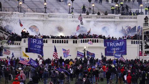 Violent protesters, loyal to President Donald Trump, storm the Capitol, Wednesday, January, 6, 2021.