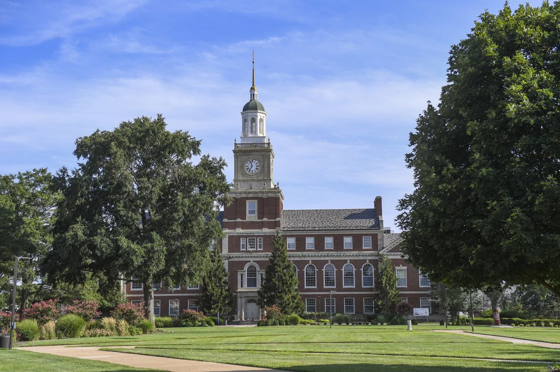 A fall 2020 picture of Howard University's campus. The school' is one of several historically Black colleges and universities that participates in a tech exchange program with Google.