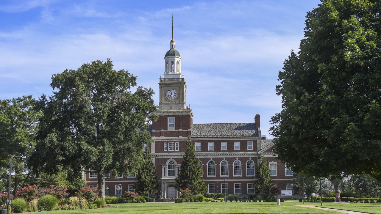 A fall 2020 picture of Howard University's campus. The school' is one of several historically Black colleges and universities that participates in a tech exchange program with Google.