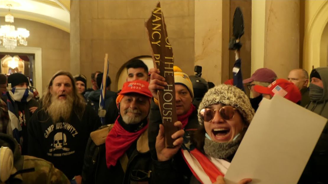 Three sources have told CNN that Robert Keith Packer was at the Capitol wearing a sweatshirt bearing the name of a Nazi concentration camp.