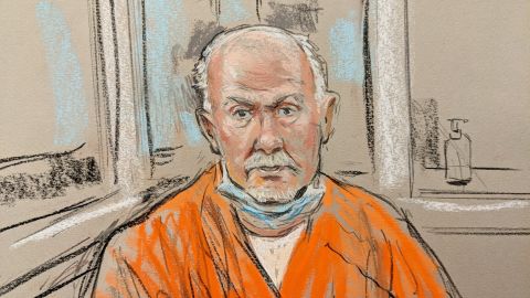 A courthouse sketch depicts Lonnie Leroy Coffman during his arraignment.