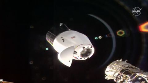 The SpaceX cargo capsule is due to splash down late Wednesday.