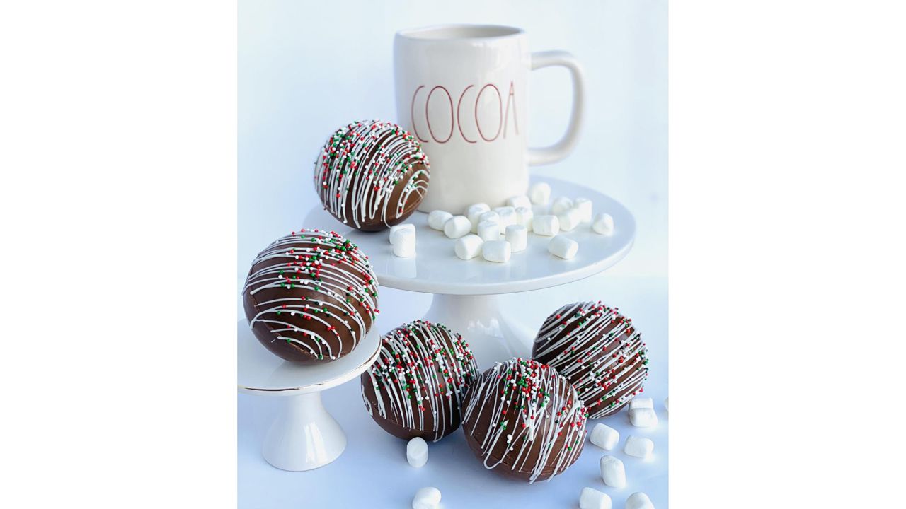 ChocolatesUnlimited Large Hot Chocolate Bombs, Set of 4
