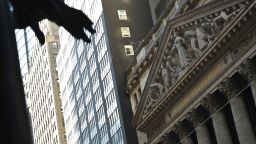 New York Stock Exchange (NYSE) at Wall Street on January 12, 2021 in New York City. - US stocks on January 11, 2021 retreated from records set last week as political uncertainty, including efforts to remove President Donald Trump from power, has finally shaken investors. (Photo by Angela Weiss/AFP/Getty Images)