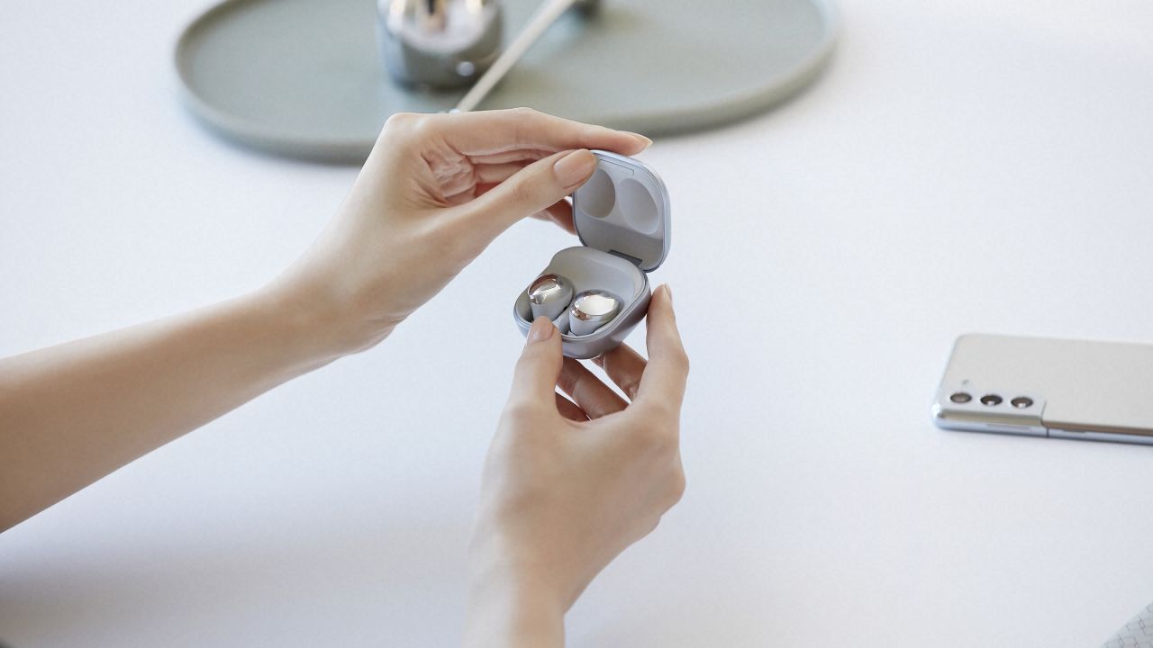 Samsung's latest true wireless earbuds, Galaxy Buds Pro, feature active noise cancelation.