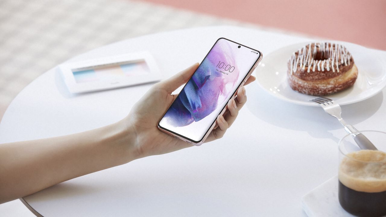 The Galaxy S21 and S21+ feature Infinity-O AMOLED displays.