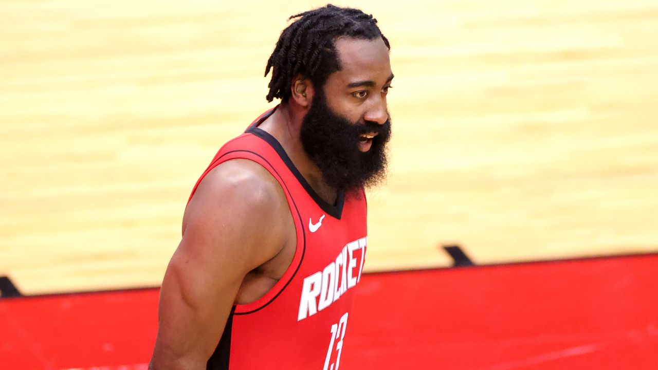 Harden in action for the Rockets against the Lakers on January 10.