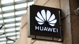 SHANGHAI, CHINA - 2020/11/01: Chinese multinational technology company Huawei logo seen at their store. (Photo by Alex Tai/SOPA Images/LightRocket via Getty Images)