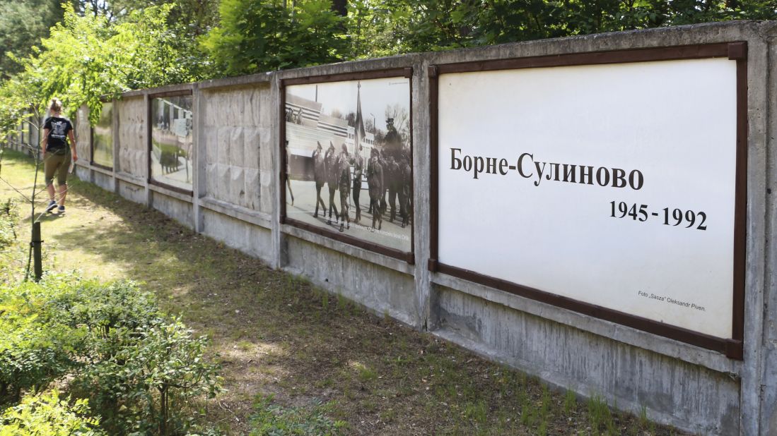 <strong>Complicated past: </strong>Images on display in Borne Sulinowo relate to the town's dark history. As well as being a mysterious Soviet base, it was a Nazi military camp and housed prisoners of war during World War II. 