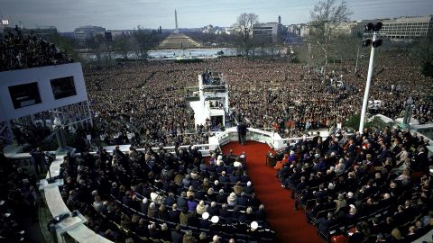Overview of Ronald Reagan inauguration 1981.