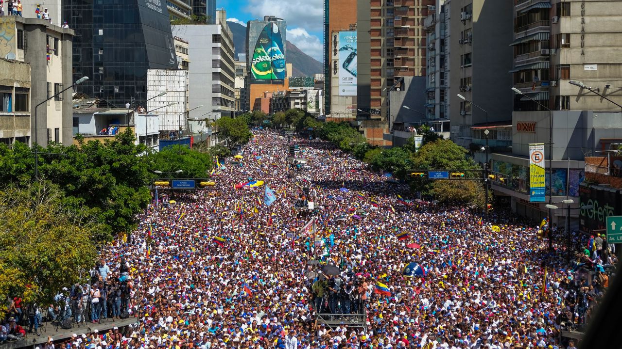 An anti-Maduro protest in 2019.