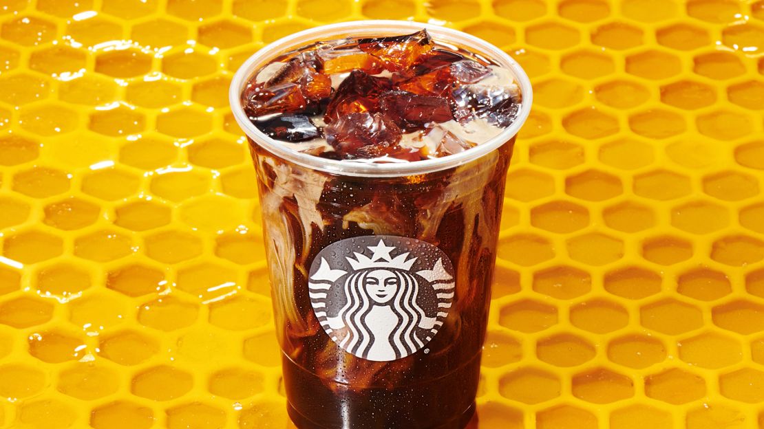 Starbucks' new Honey Almondmilk Cold Brew drink.