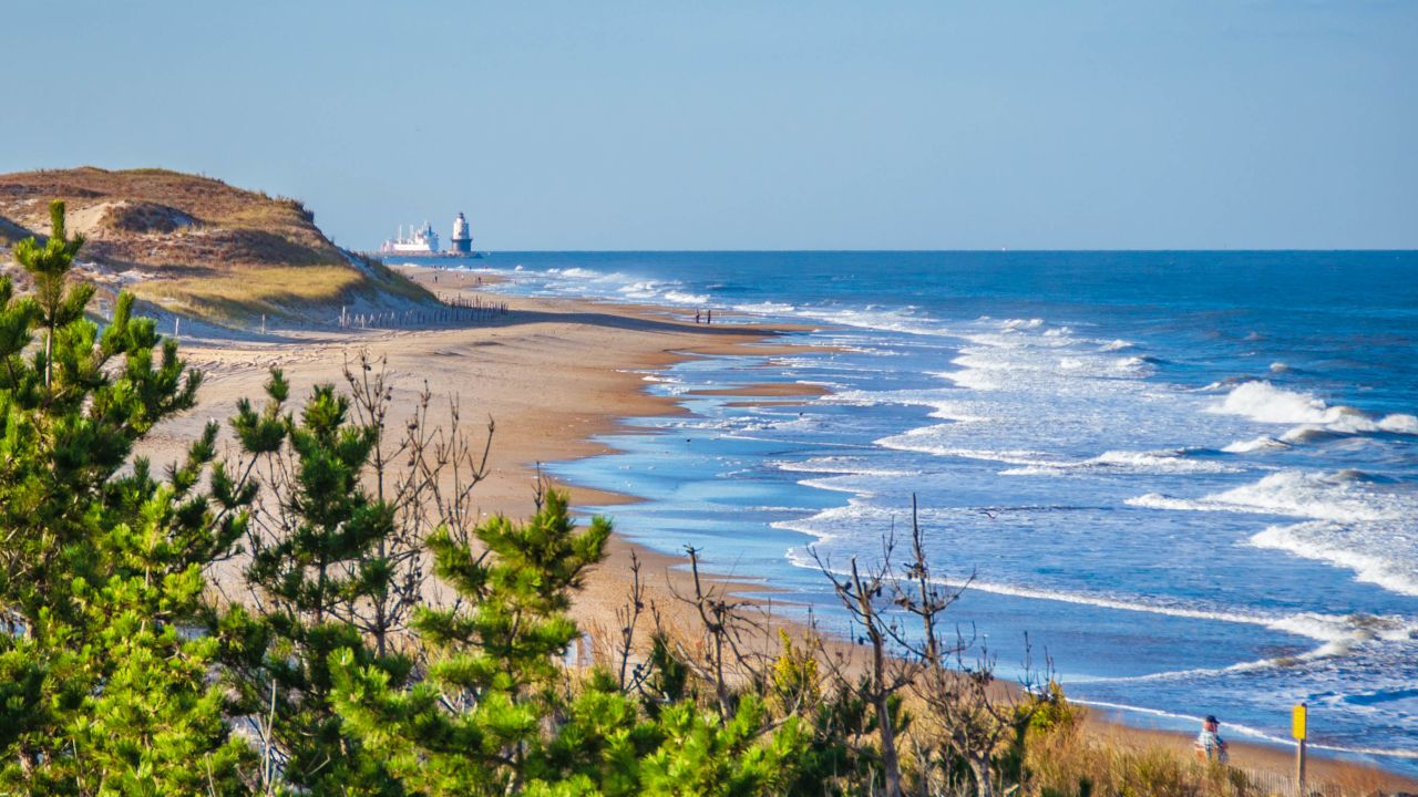 Cape Henlopen State Park offers amazing views of the coastline.