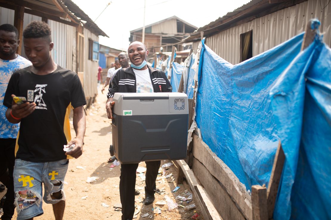 Powered by the sun, the Gricd cold boxes can be used in areas that are off the grid.