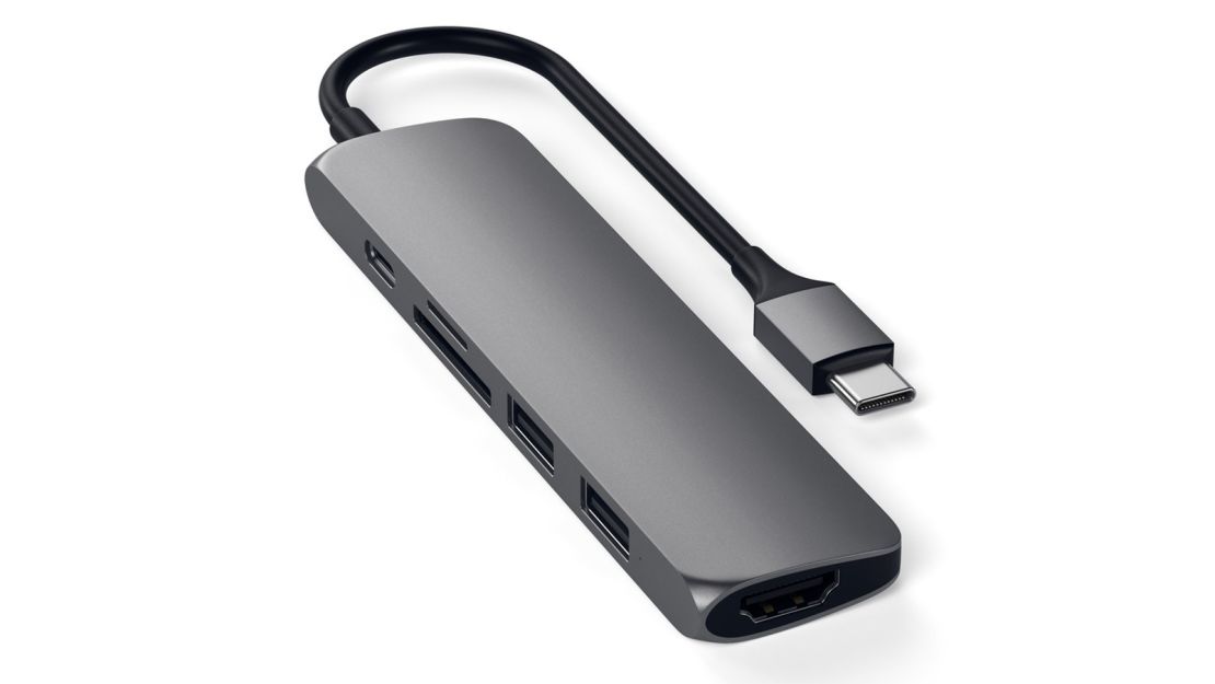 Slim Aluminum Type-C Multi-Port Adapter V2