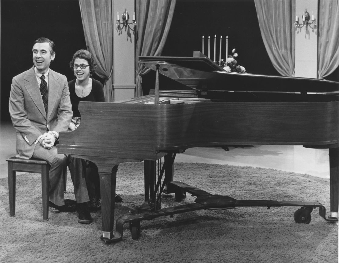 The late TV host Fred Rogers and his wife, acclaimed pianist, Joanne Rogers.