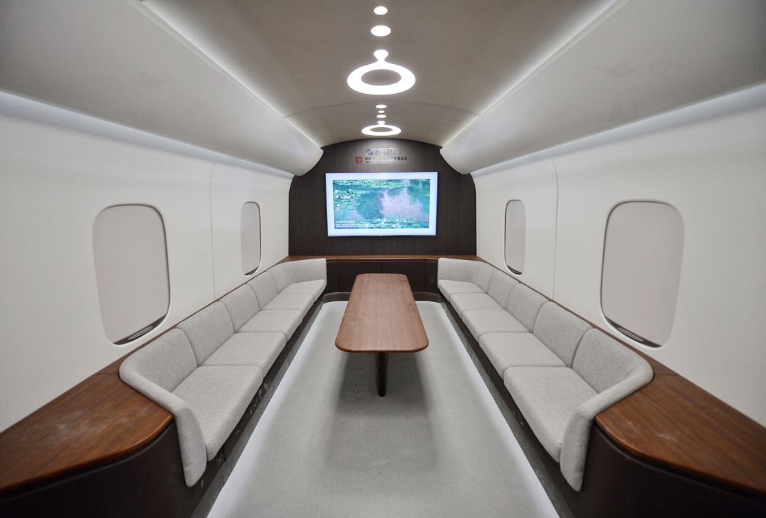 One possible interior for the new Maglev train.