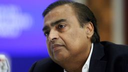 Managing Director of Reliance Industries, Mukesh Ambani during the launch of Centre for the Fourth Industrial Revolution in India in New Delhi. 