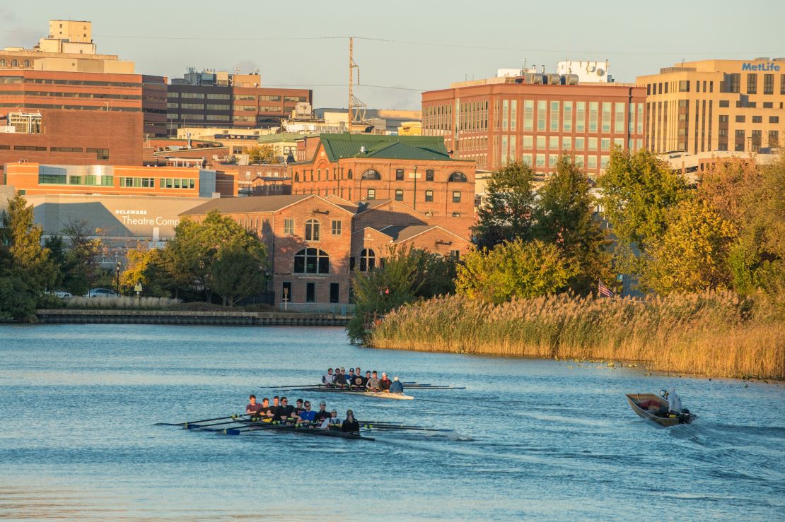 Wilmington's revived waterfront is a center for recreation and relaxation.