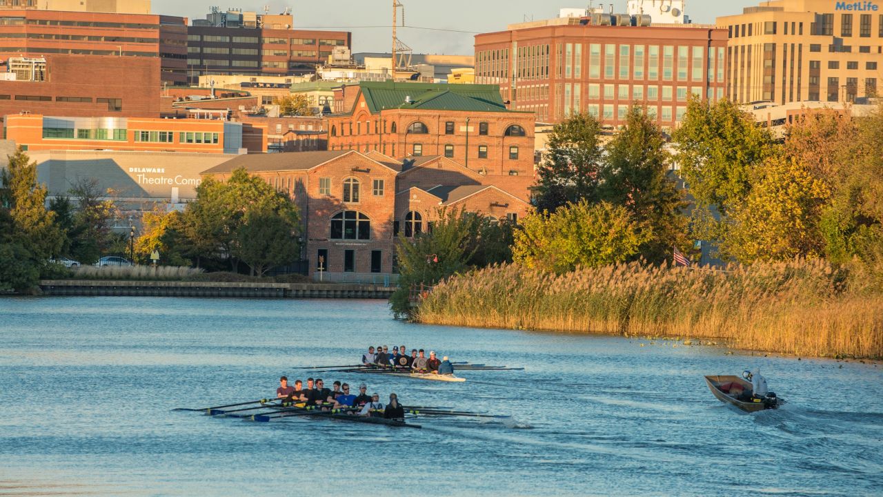 Wilmington's revived waterfront is a center for recreation and relaxation.
