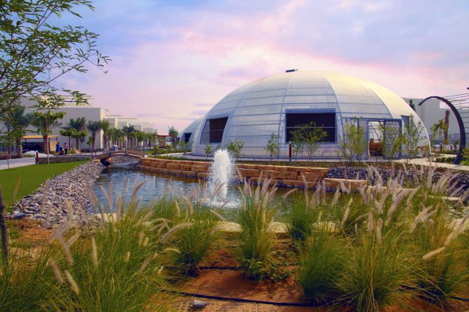 It offers 3,000 square meters for urban farming and is home to 11 biodome greenhouses, which grow a range of leafy produce.