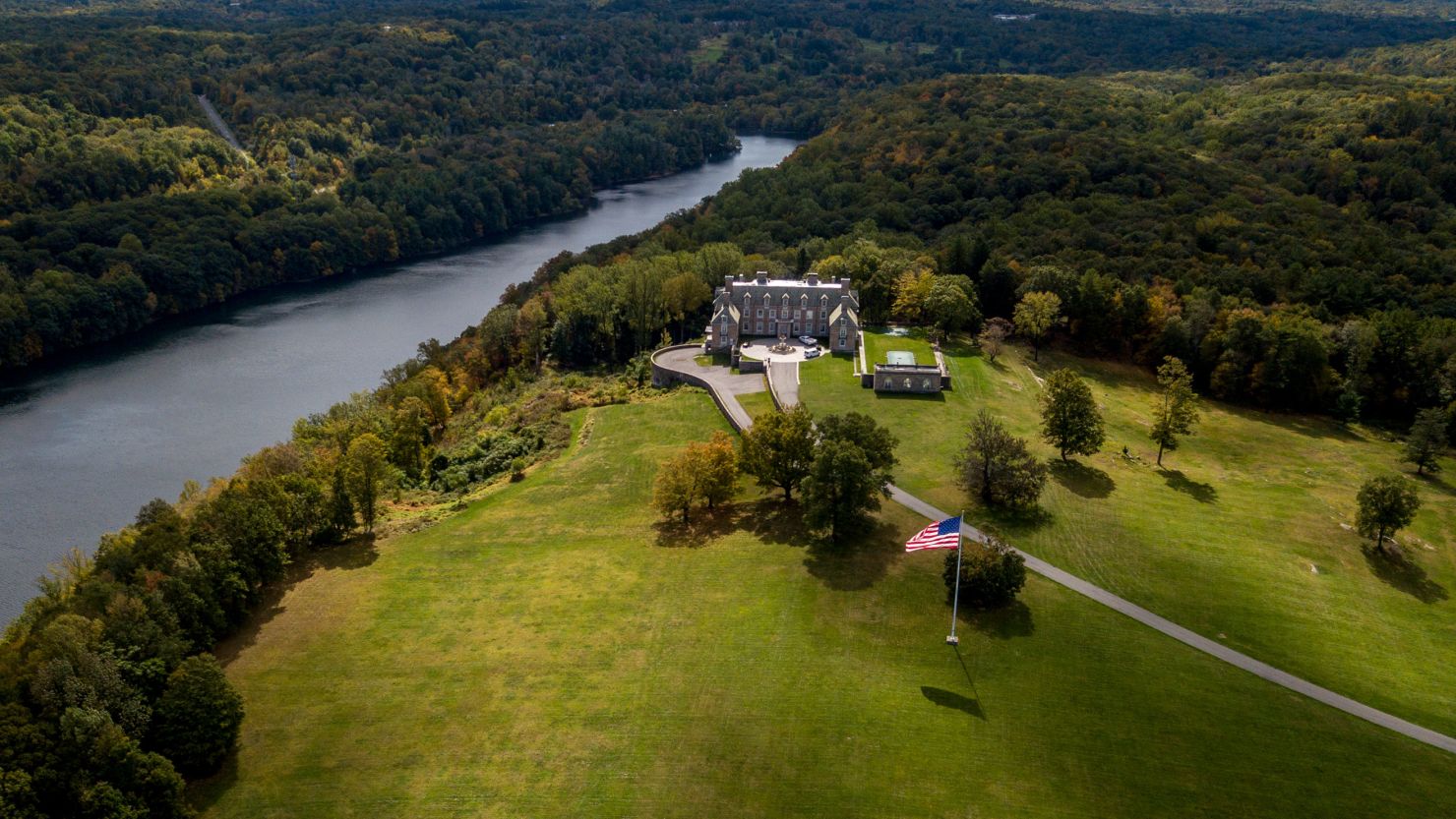 President Trump's Seven Springs estate in Mount Kisco, New York, seen here Sept. 30, 2020.

(Johnny Milano for The Washington Post via Getty Images)