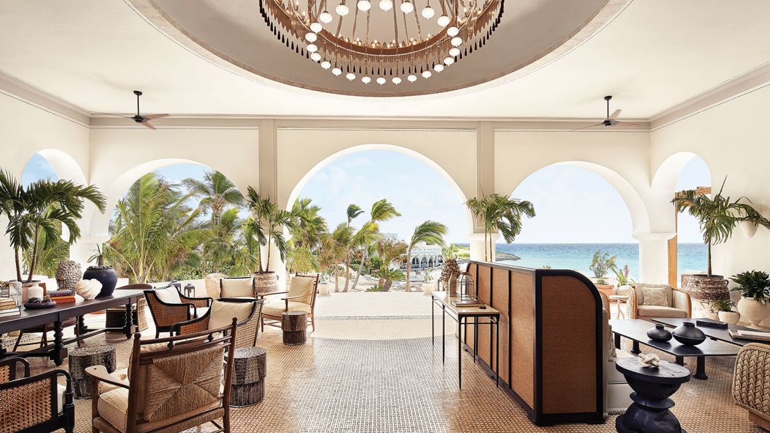 Open-air spaces are standard at Anguilla's luxury resorts such as Belmond Cap Juluca.