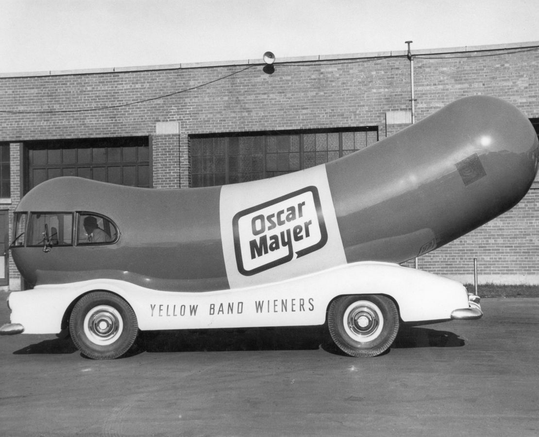 This Oscar Mayer Weinermobile drove around in the 1950s.