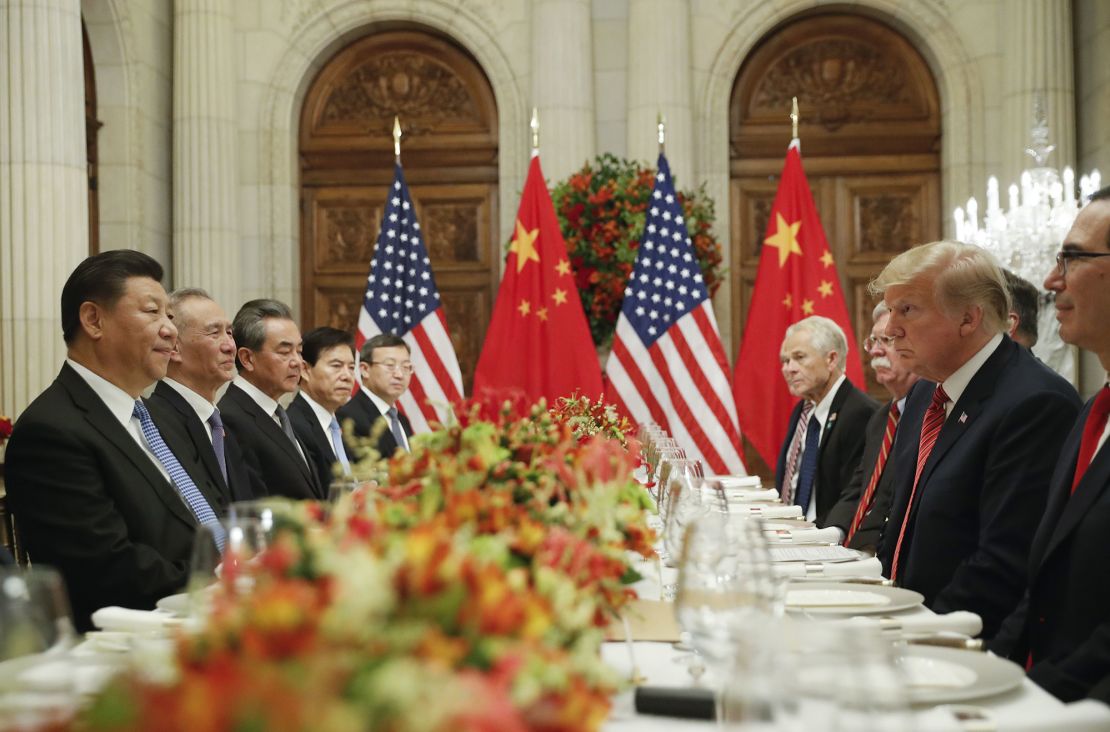 Trump with Xi on Dec. 1, 2018 in Buenos Aires, Argentina. 