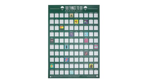 100 Things to Do Scratch-Off Poster