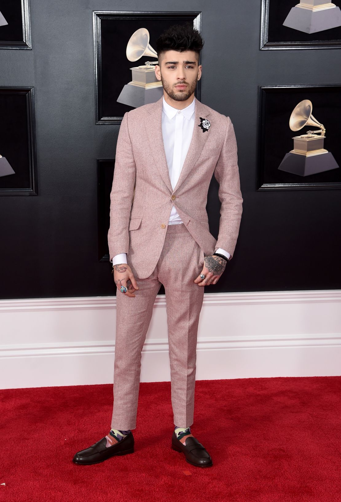 Zayn Malik attends the 60th Annual Grammy Awards at Madison Square Garden on January 28, 2018, in New York City.  