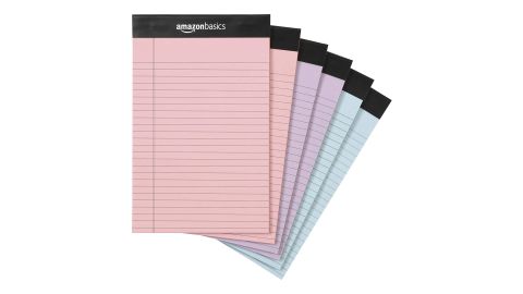 AmazonBasics 5-Inch-by-8-Inch Writing Pads, 6-Pack